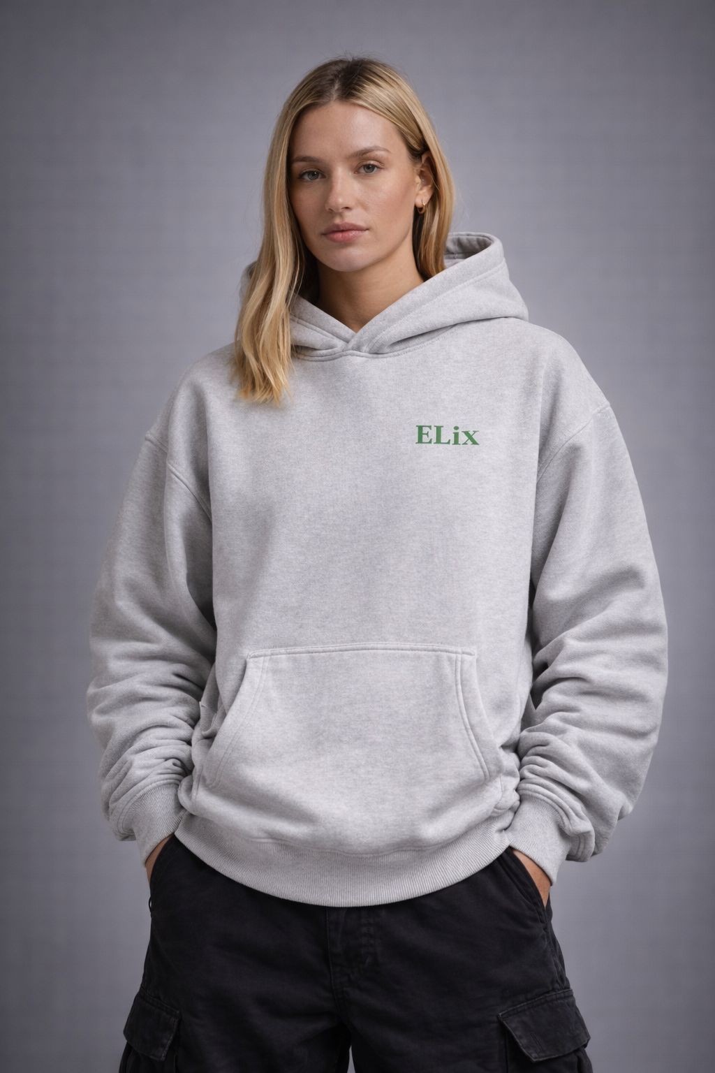 ELix Displaced Hoodie - Mindset Dark Green