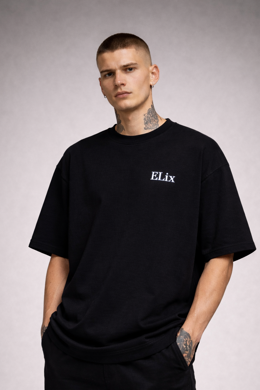 ELix Oversize T-Shirt – Mindset-Black