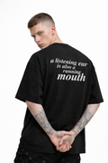 Listening Ear Tee Limited-Mindset-Black