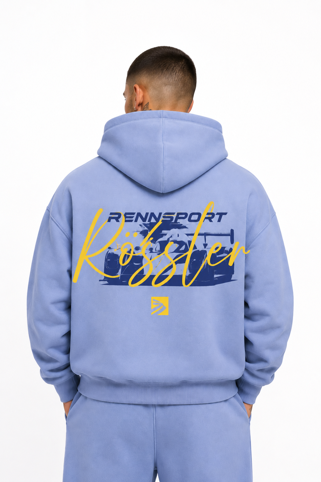 Rennsport Rössler x ELix Collection Signature Zip Hoodie – Racing Blue