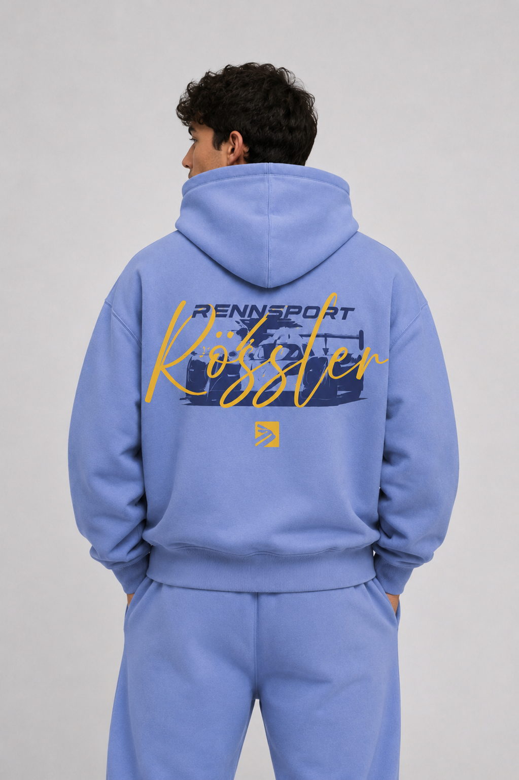Rennsport Rössler x ELix Collection Signature Hoodie – Racing Blue